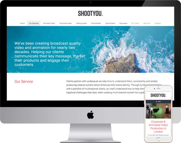 Video Production Company Website – PJW Design Portfolio